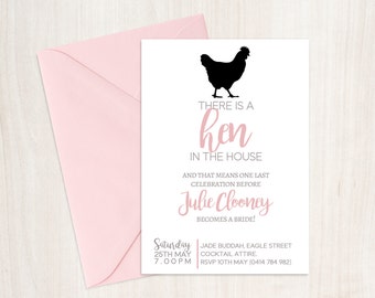 Hen's Night Invitation