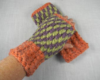 Wrist Warmers, Hand Knit Wrist Warmers, Hand Knit Fingerless Gloves, Hand Knit Fingerless Mittens, Texting Gloves, Texting Mittens