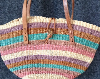 Vintage Sisal woven bag