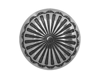 2 Petal Feathers Concho 5/8 inch ( 16 mm ) Metal Buttons