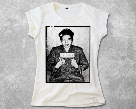 Rosa Parks Shirt for Women Rosa Parks Mugshot T Shirt Half