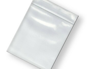 100 Bags 3" x 5" Zip Lock Baggies 2 Mil Jewelry Bags Resuseable Plastic Bags for Beads Zip Lock Bags Plastic Baggies for Jewelry 3x5 Bags