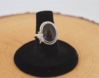 Starfish Fire Agate Sterling Silver Ring