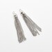 Silver Metal Tassel (Large) , Chain Tassel . Silver Tassel . Jewelry Craft Supply. Polished Rhodium Plated over Brass Cap - 2pcs / UT0069-PR