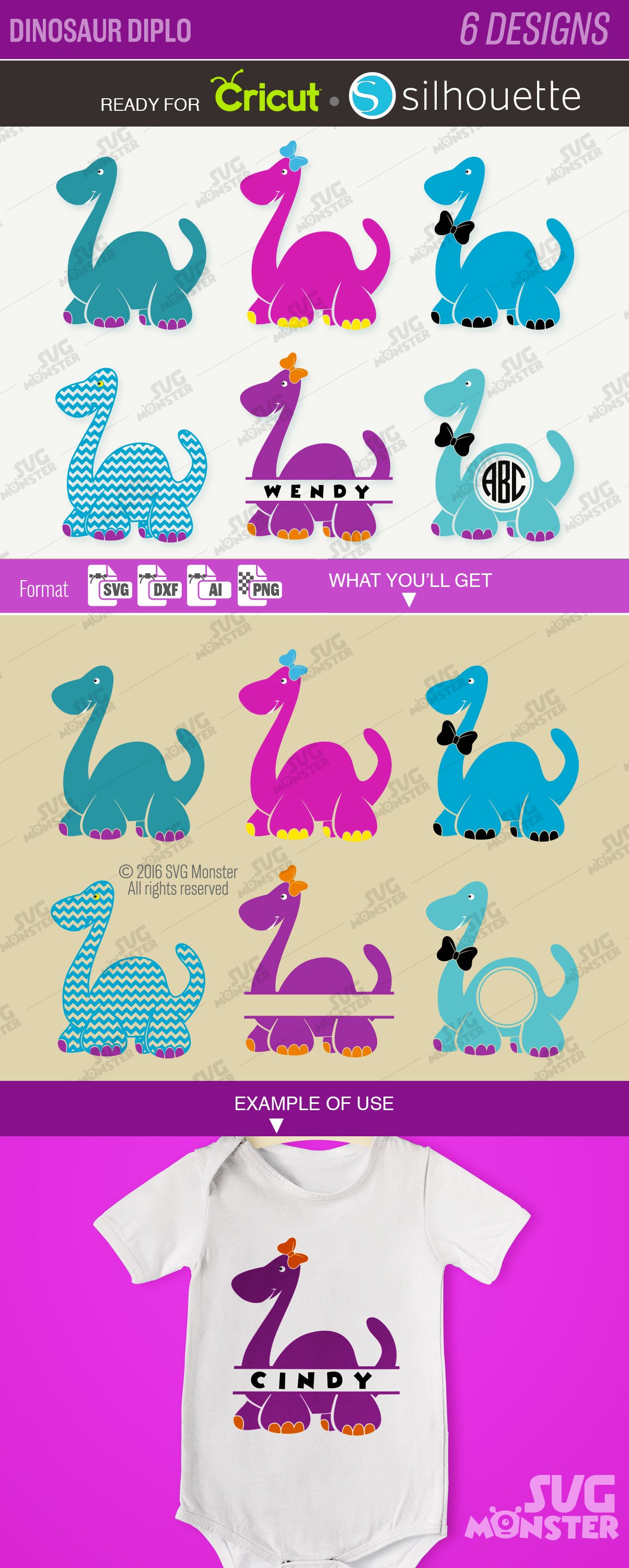 Download DINOSAUR SVG Dino svg Dinosaurs dxf circle monogram svg