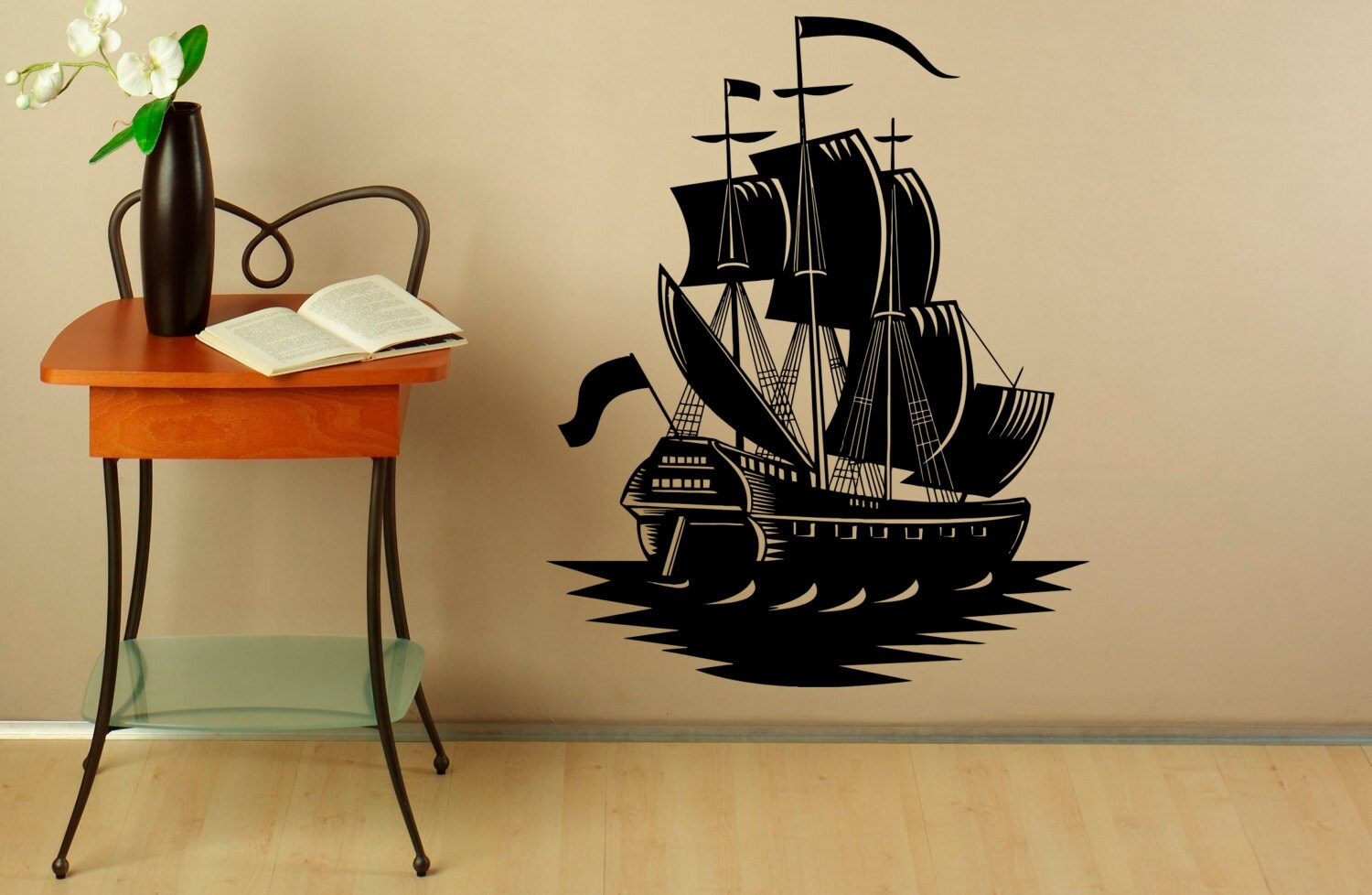 Marine Ship Wall Vinyl Decal Stickers Pirate Ship Interior