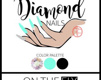 Nail salon logo | Etsy