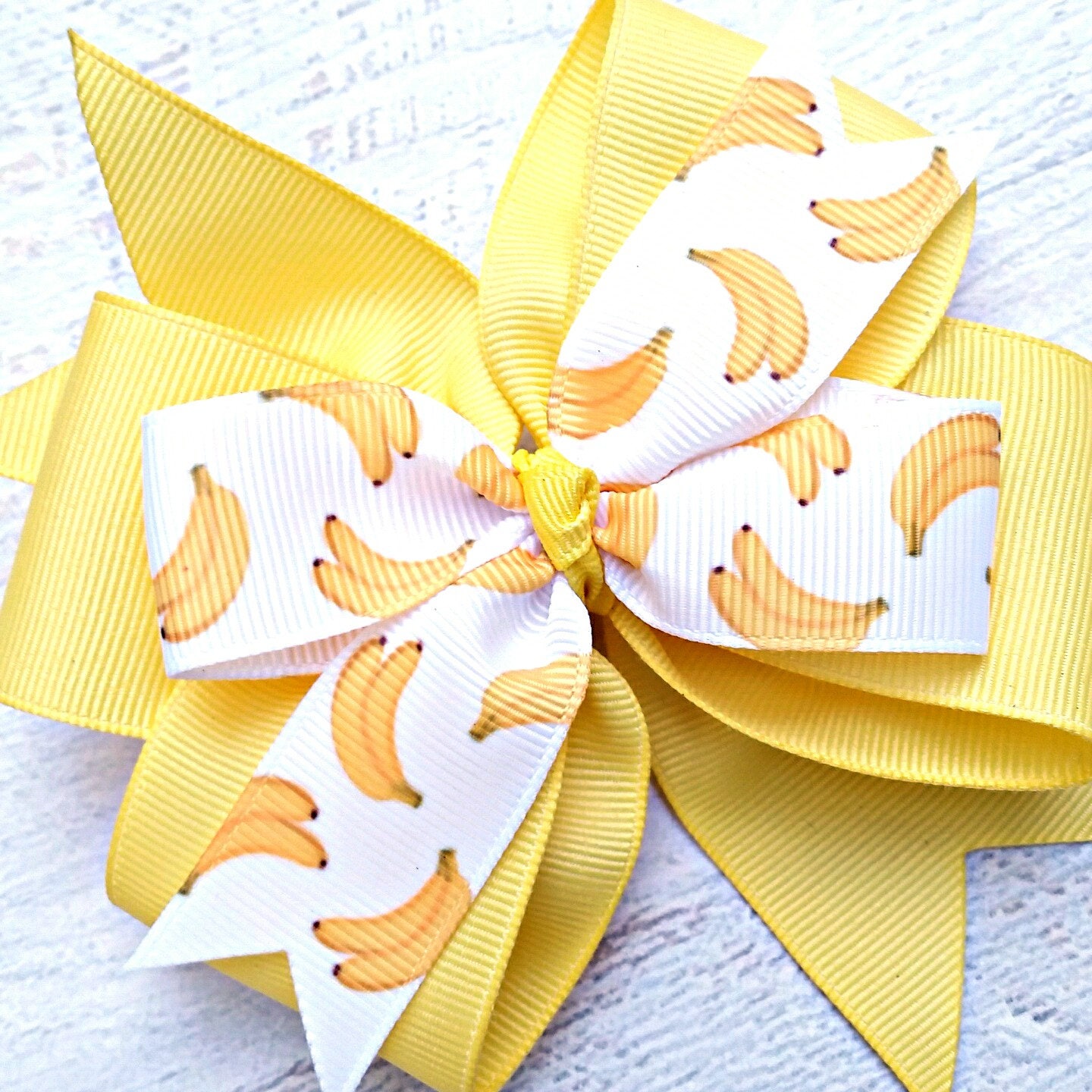 Banana Hair Clip Banana Hair Bow Go Bananas Bow Fruit Hair