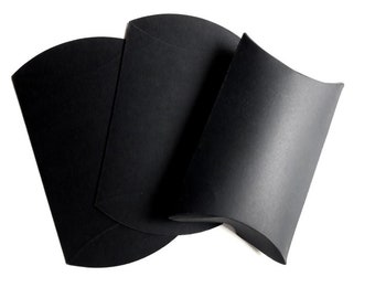 Set of 19 boxes foldable black 12 x 10 x 3 cm