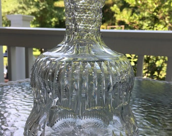 Vintage Wine Liquor Cut Crystal Decanter