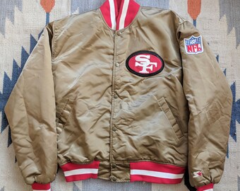 San Francisco 49ers Vintage Starter Jacket L Satin 80s Rare Niners NFL
