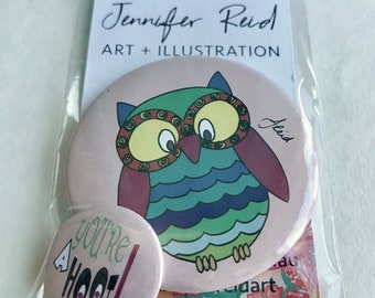 You're A Hoot Owl Button Pack