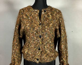 Vintage Paul Et Duffier Mohair Blend Cardigan, Women's Medium