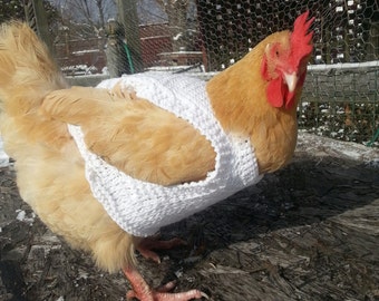 Knit Cotton Chicken Sweaters - Handmade