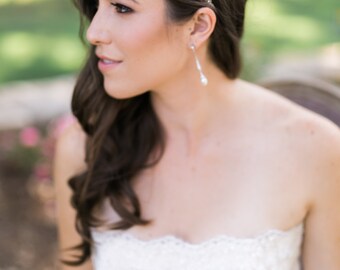 Bridal Beaded Headband - Bridal Flower Headpiece - Hard Headband - Wedding Head band - Bridesmaid - Adult Headband - Wedding Head piece