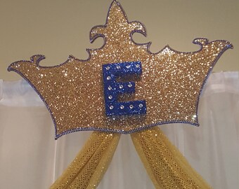 Large backdrop crown, large crown,backdrop, gold crown,initial crown,decorations, party props