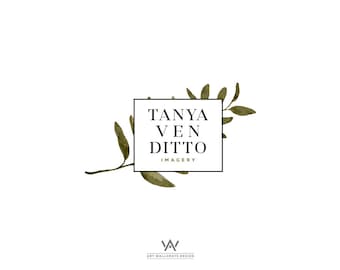 Elegant Twig logo, Floral logo, Photography logo, Pre made logo