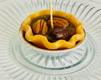 Grandma's pecan pie, pecan pie candle, pecan pie.