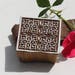 Indian batik wood, print stamp