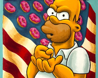 Give Me Donuts or Give Me Death! fan art painting