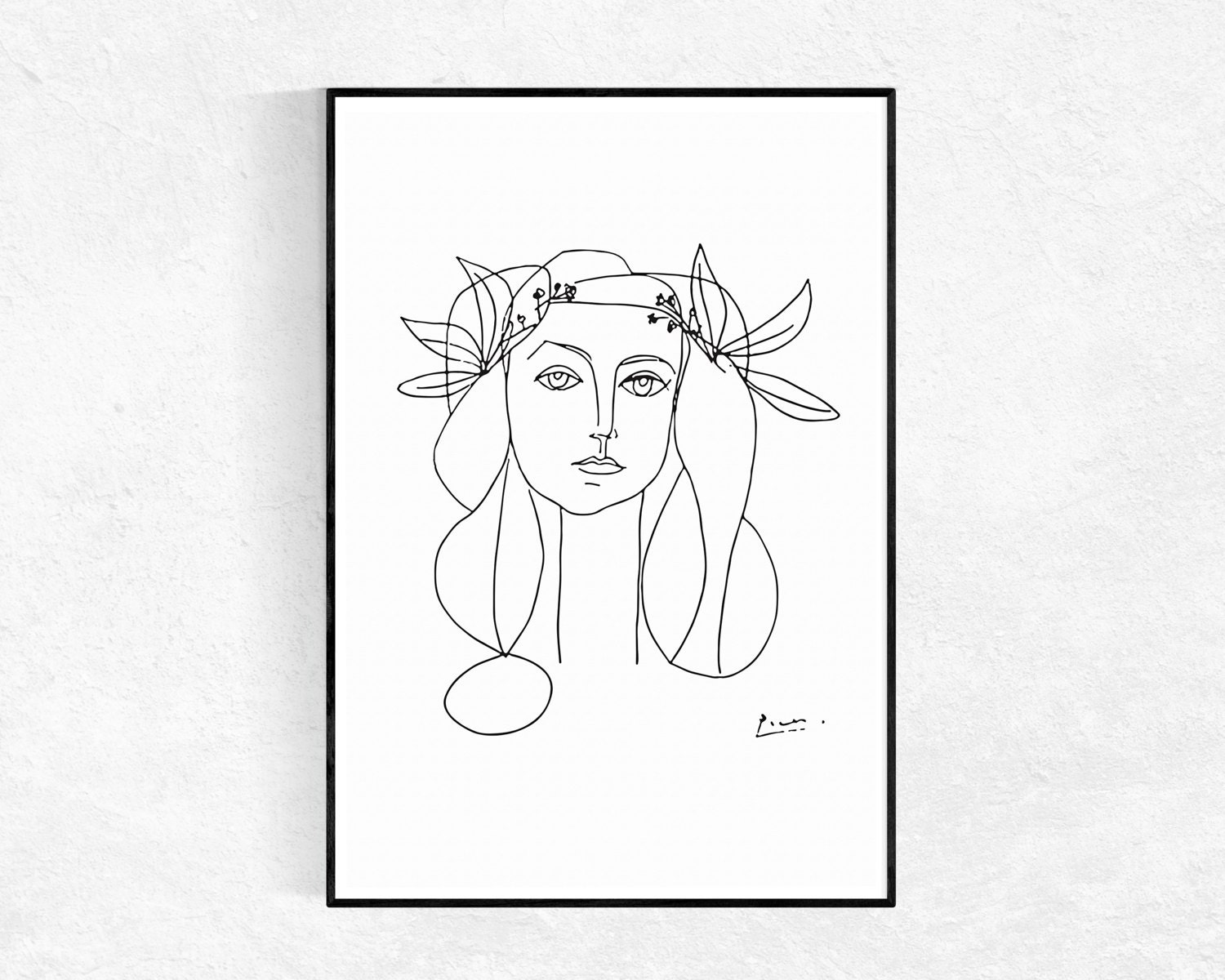 Picasso PRINTABLE ART Picasso Sketch Poster Head Of A