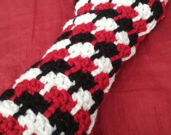 Colourful armwarmers; handmade crochet wristwarmers TBC166