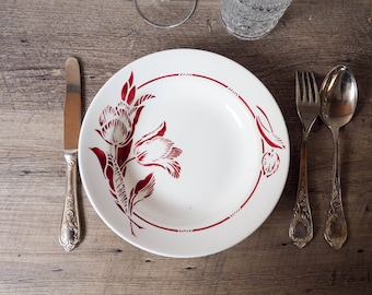 Old vintage soup plate