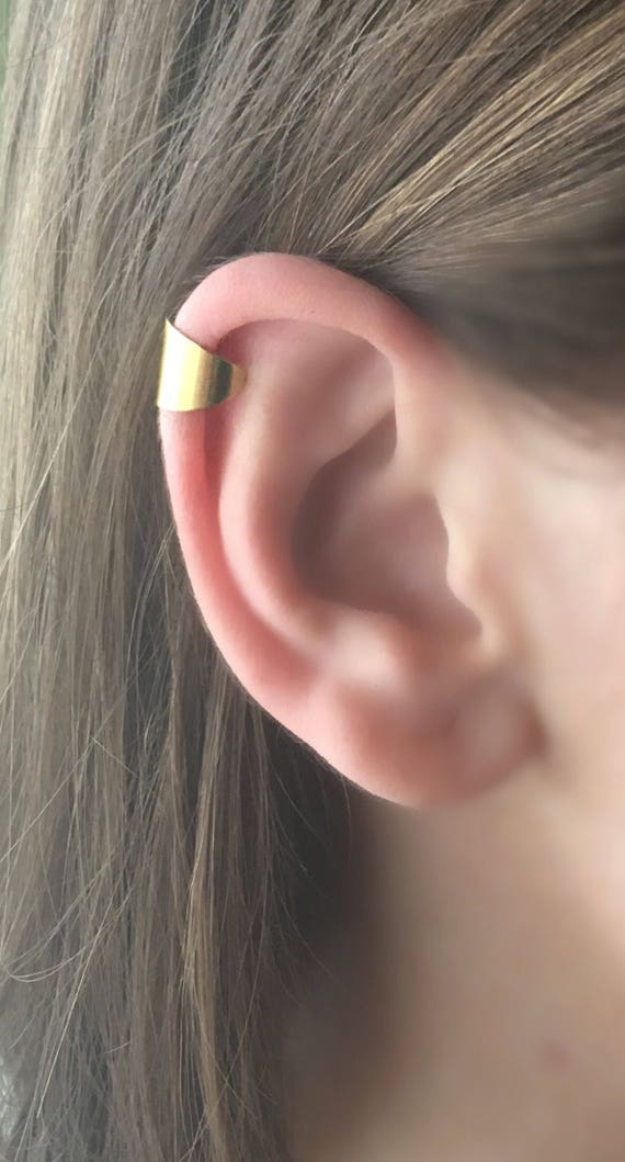 Gold Ear Cuff Cartilage Earring Gold Earring No Pierce