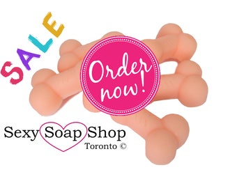 Small Penis Soap SALE 2in size - Shea Butter or Olive Oil Base - Bachelorette Party Dick Gay Willy Hen Party Glitter Gold Gift