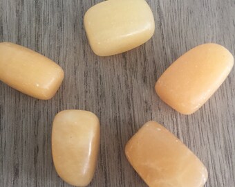 Orange Calcite Tumbled Crystal