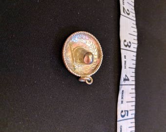 Silver Mexican sombrero, hat charm for necklace or bracelet