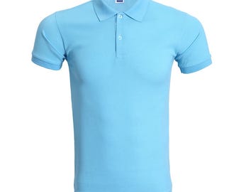 Customise/Personalise Polo Tee Blue Series