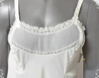 Vintage Nylon Full Slip Seamprufe Size 24 #003