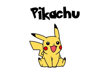 Download Pikachu, Pokemon, Outline, Cutout, Vector art, Cricut ...