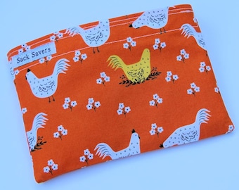 Reusable Sandwich Bag Reusable Snack Bag Eco Friendly Bag Chicken Snack Sandwich Bag