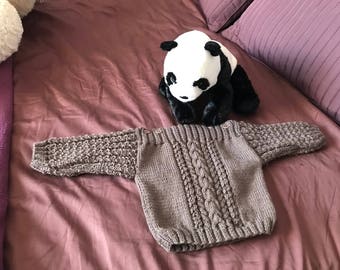 Grey sweater with buttons