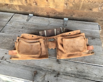 Nicholas Tool Pouch Belt - Pouch Carpenter Belt Pliers Holder, Hammer Metal Tape Holder - Contractors Lineman Tool