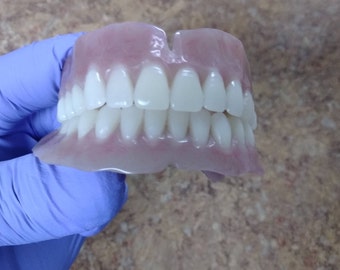 Dentures Full Upper and Lower False Teeth Set Small