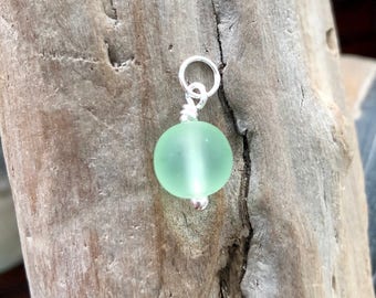 Convertible: Green Seaglass Charm