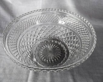 Wexford punch bowl base, 9" salad bowl
