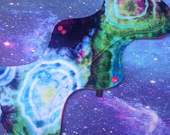 16.5" Super Night, Post Partum Flow, Reusable, Washable CSP Pad - Bamboo Velour, Zorb3d and SHOBF Core, Windpro Backed By Crimson Moon