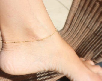 Anklets For Women - Gold anklet bracelet anklet bracelet gold anklet bracelet anklet bracelet satellite anklet bead bracelet