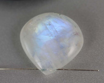 Rainbow Moonstone Beads - 23mm - Rainbow Moonstone - Heart Briolette