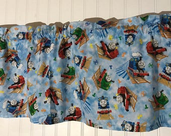 Thomas the train boys room Curtain Valance