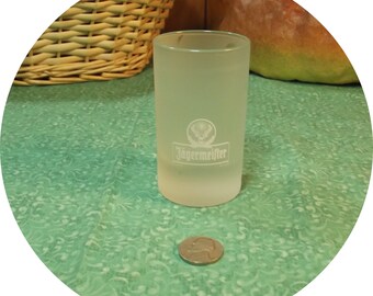 Nice Jagermeister Measuring Frosted Shot Glass