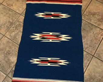 Vintage Ortega Chimayo woven rug / wall hanging
