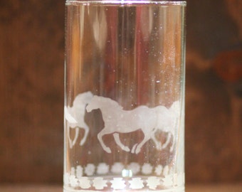 Etched cylinder vase