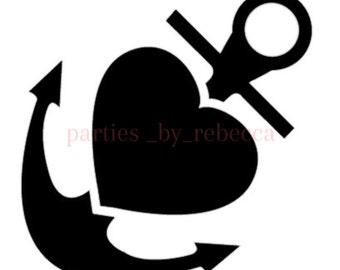 Anchor Heart SVG FIle