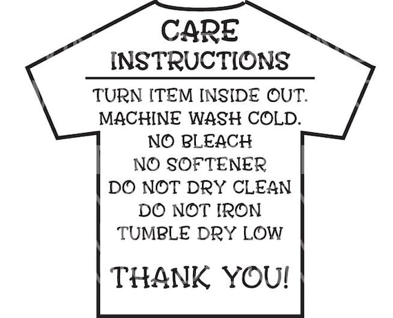 Download Care Instructions Digital File | T shirt Care Instructions | Mug Care Instructions | SVG Bundle ...