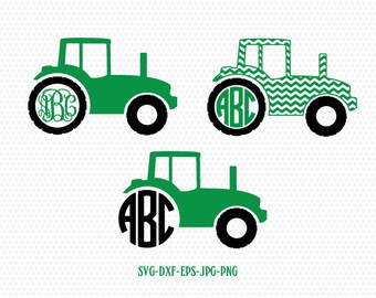 Tractor Monogram farmes svg,farmer svg, cut file for cutting machines, for CriCut Silhouette cameo Files svg jpg png dxf